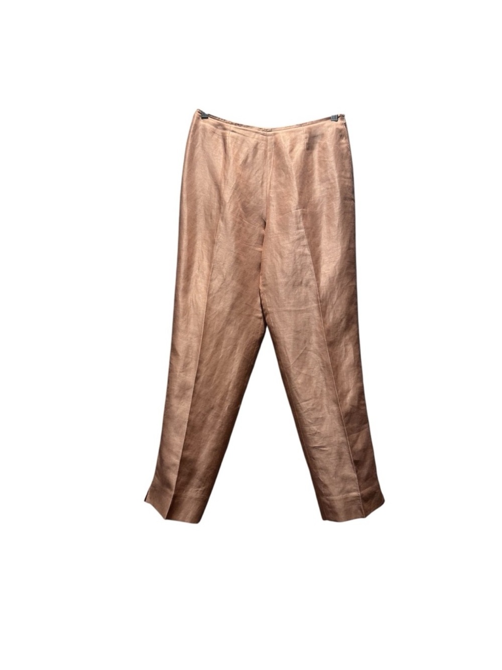 Sigrid Olsen Women's Gold Silk Dress Pants